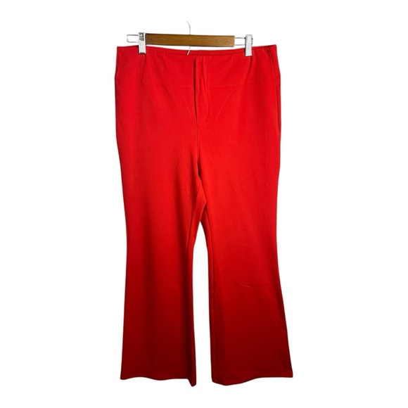 Halara Flex High Waisted Slight Flare Work Pants in Valiant Poppy XL (Petite) - Picture 5 of 11